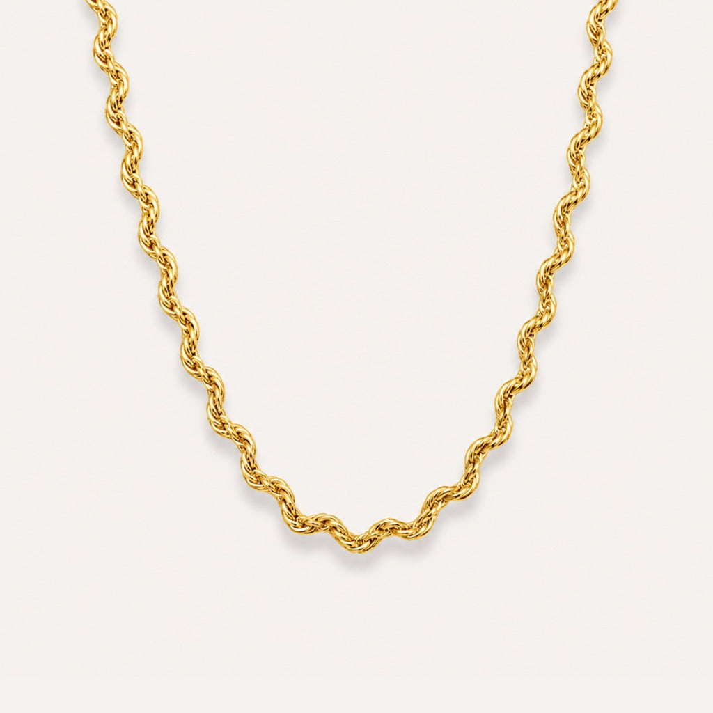 STERLING SILVER WAVY CHAIN - Decollective -  - 