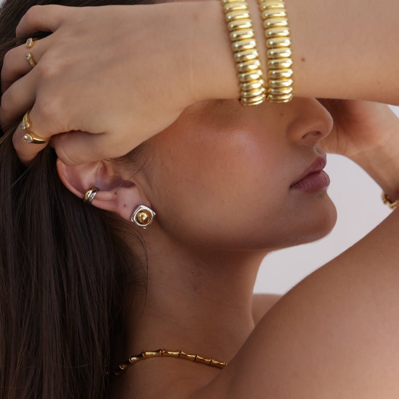 THE ARC TWO TONE STUDS - Decollective -  - 