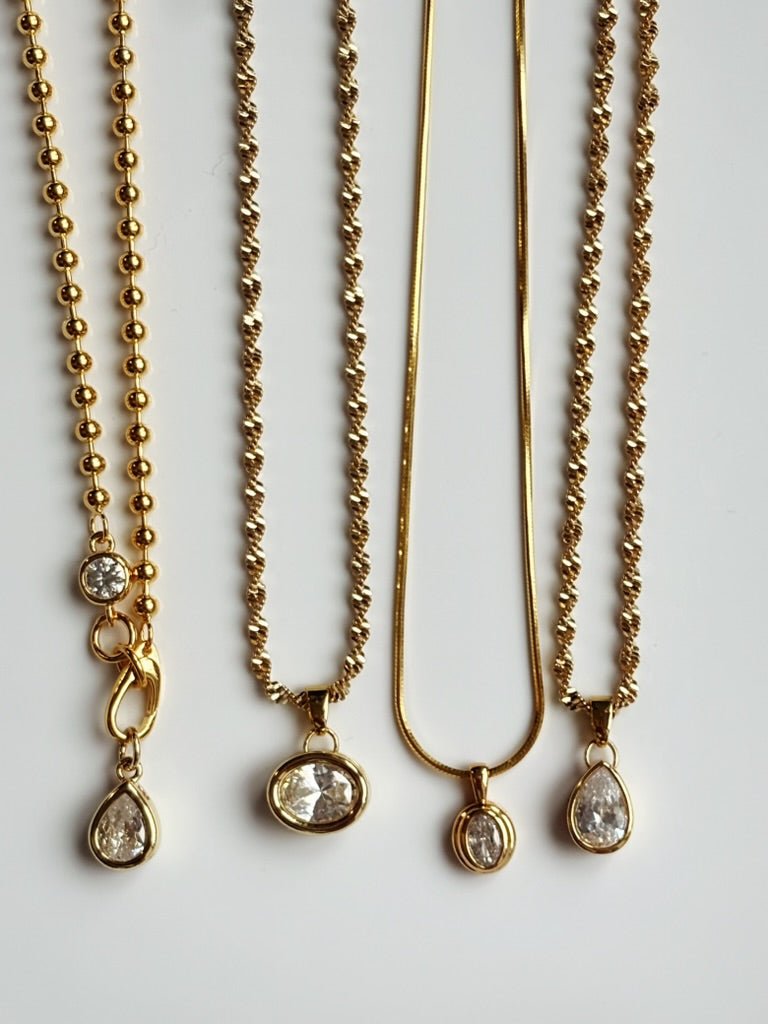THE BIANCA PENDANT - Decollective -  - VERMEIL SNAKE CHAIN - 