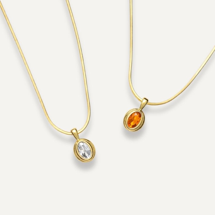 THE BIANCA PENDANT - Decollective -  - VERMEIL SNAKE CHAIN - 