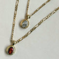 THE BIANCA PENDANT - Decollective -  - GOLD FILLED FIGARO CHAIN - 