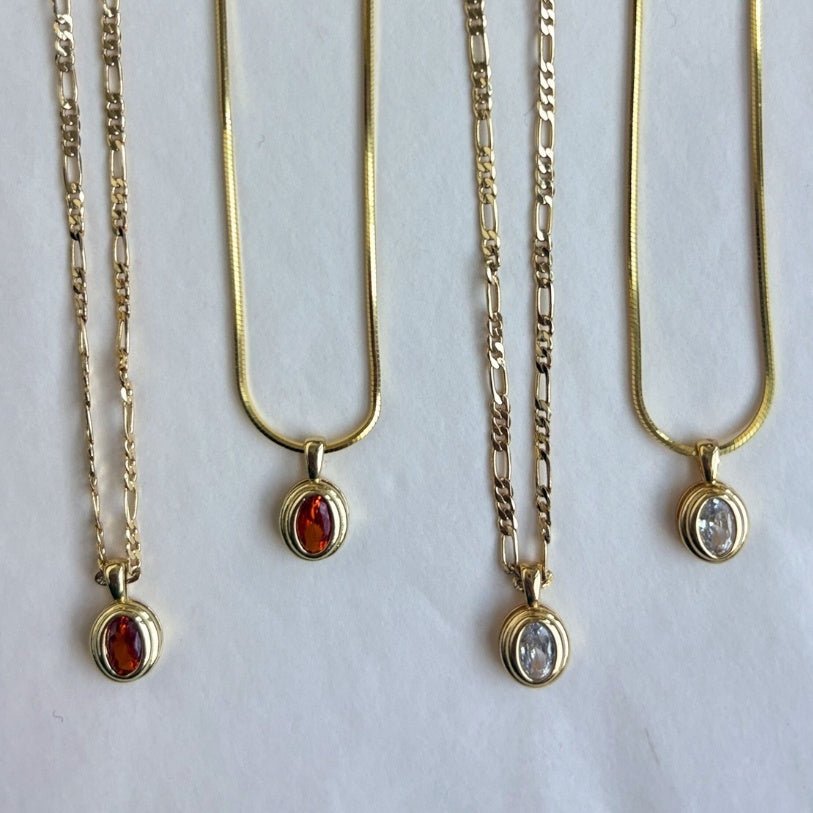 THE BIANCA PENDANT - Decollective -  - VERMEIL SNAKE CHAIN - 